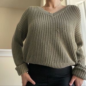 Victoria’s Secret PINK Green Knit Sweater